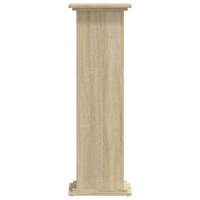 vidaXL Soportes de plantas madera ingeniería roble Sonoma 33x33x100 cm