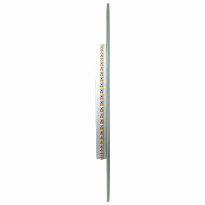 vidaXL Espejo de baño LED ovalado 70x30 cm