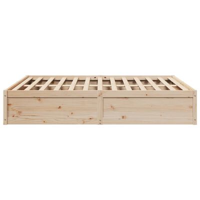 vidaXL Estructura de cama sin colchón madera maciza de pino 200x200 cm