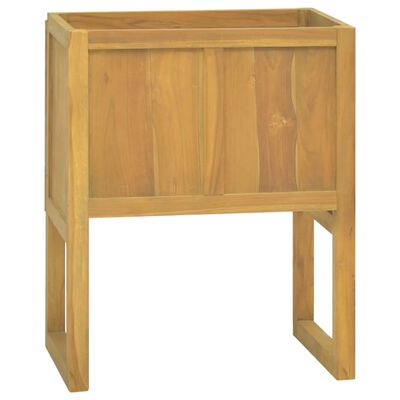 vidaXL Mueble de baño madera maciza de teca 60x40x75 cm