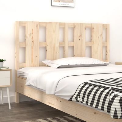 vidaXL Cabecero de cama madera maciza de pino 125,5x4x100 cm