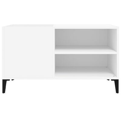 vidaXL Mueble para discos madera contrachapada blanco 84,5x38x48 cm