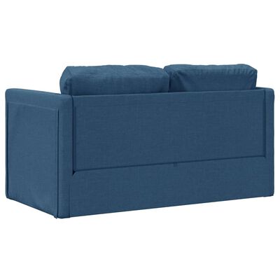 vidaXL Sofá cama de suelo 2 en 1 tela azul 112x174x55 cm