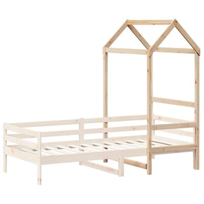 vidaXL Techo de cama infantil madera maciza pino 98x70x176,5 cm