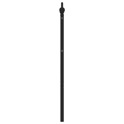 vidaXL Cabecero de metal negro 180 cm