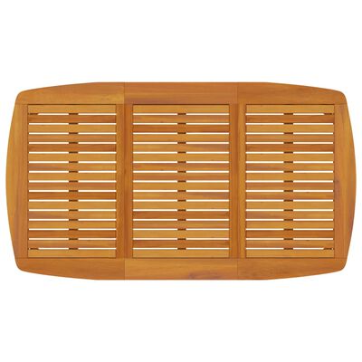 vidaXL Juego de comedor de jardín 7 piezas madera maciza de acacia