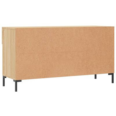 vidaXL Banco zapatero madera de ingeniería roble Sonoma 102x35x55 cm