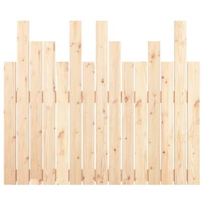 vidaXL Cabecero de cama de pared madera maciza de pino 95,5x3x80 cm