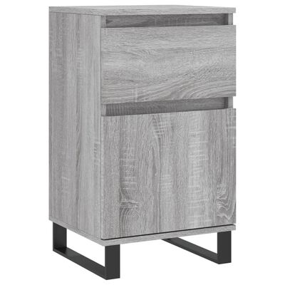 vidaXL Aparadores 2 uds madera de ingeniería gris Sonoma 40x35x70 cm