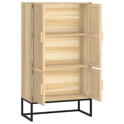 vidaXL Aparador alto madera contrachapada 70x35x125 cm