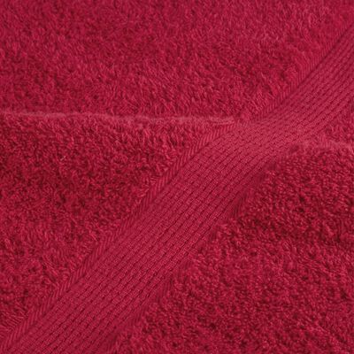 vidaXL Toallas de sauna SOLUND 10 unidades rojo 80x200 cm 600 gsm