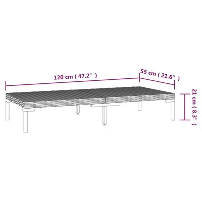 vidaXL Set sofás de jardín 8 pzas cojines ratán sintético gris oscuro