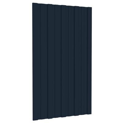 vidaXL Panel para tejado acero galvanizado antracita 36 uds 80x45 cm