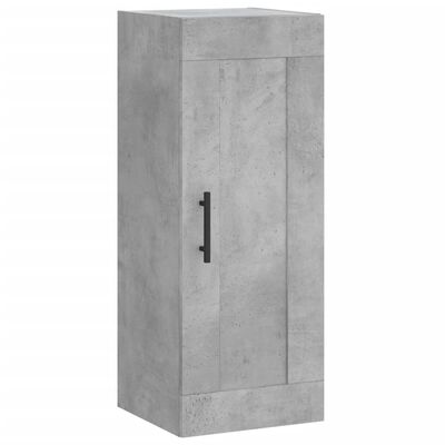 vidaXL Armario de pared madera ingeniería gris hormigón 34,5x34x90 cm