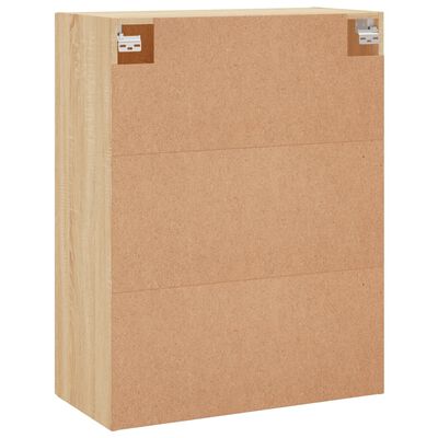 vidaXL Armario de pared 2 unidades roble Sonoma 69,5x34x90 cm