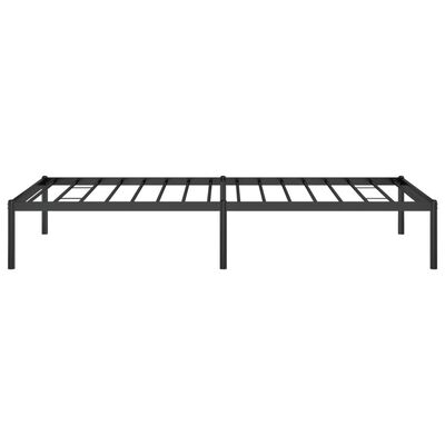 vidaXL Estructura de cama sin colchón metal negro 90x190 cm