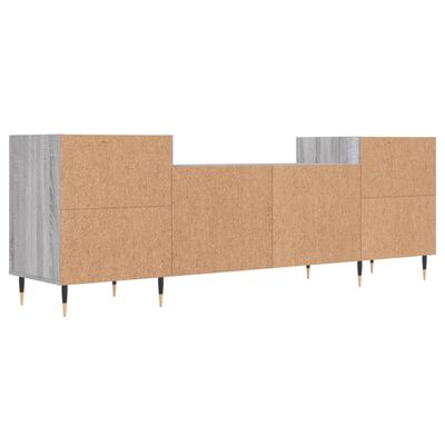 vidaXL Mueble para TV madera contrachapada gris Sonoma 160x35x55 cm