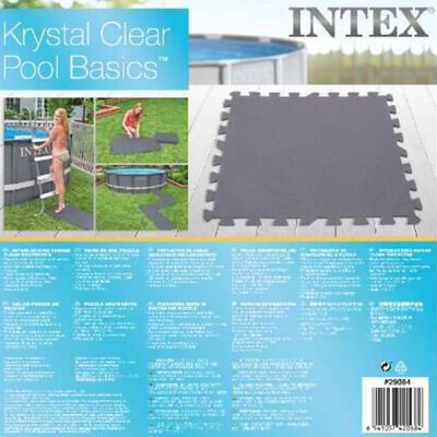 Intex Protectores suelo acolchados encajables 8 uds 50x50x0,5cm 1,9 m²