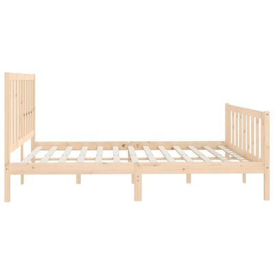 vidaXL Estructura de cama de madera maciza 200x200 cm