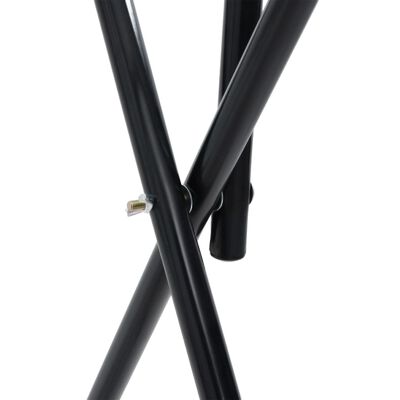vidaXL Soporte de montura plegable de pie independiente hierro negro