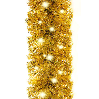 vidaXL Guirnalda de Navidad con luces LED dorado 10 m