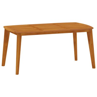 vidaXL Juego de comedor de jardín 7 piezas madera maciza de acacia