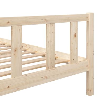 vidaXL Estructura de cama de madera maciza 140x190 cm