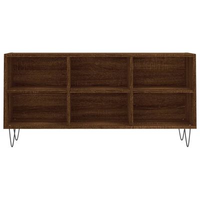 vidaXL Mueble de TV madera de ingeniería marrón roble 103,5x30x50 cm