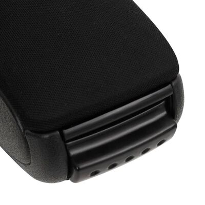 vidaXL Reposabrazos para coche ABS negro 16x35x(30-49) cm