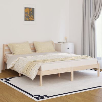 vidaXL Estructura de cama sin colchón madera maciza de pino 160x200 cm