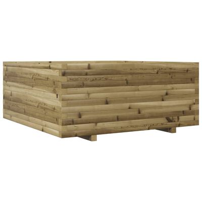 vidaXL Jardinera madera de pino impregnada 110x110x49,5 cm