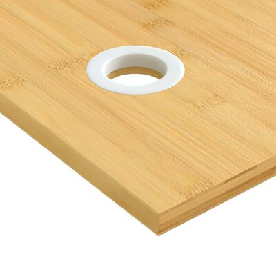 vidaXL Tablero de escritorio de bambú 100x60x1,5 cm