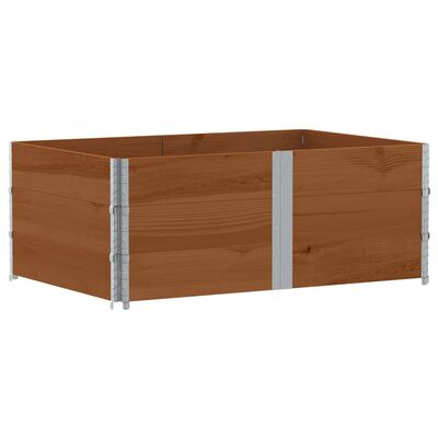 vidaXL Jardinera de madera maciza de pino marrón 150x100 cm