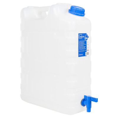 vidaXL Garrafa de agua con grifo plástico transparente 20 litros