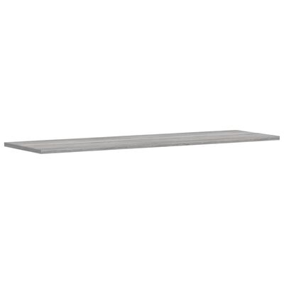 vidaXL Estantes pared 4 uds madera ingeniería gris Sonoma 100x30x1,5cm