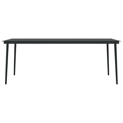 vidaXL Juego de comedor de jardín 7 piezas gris antracita