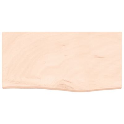 vidaXL Encimera de baño madera maciza sin tratar 60x30x(2-4) cm