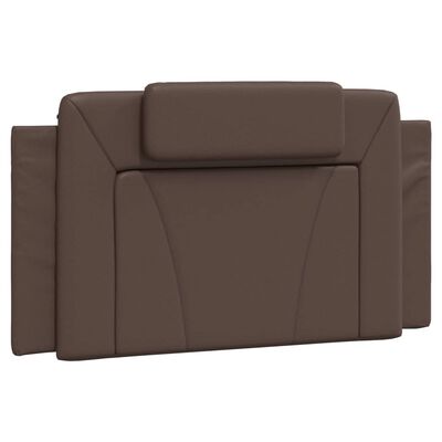 vidaXL Cama con colchón cuero sintético marrón 100x200 cm