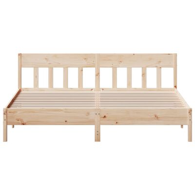 vidaXL Estructura de cama sin colchón madera maciza de pino 180x200 cm