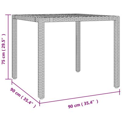 vidaXL Set comedor de jardín 5 piezas con cojines ratán sintético gris