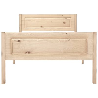 vidaXL Estructura de cama sin colchón madera maciza de pino 90x200 cm