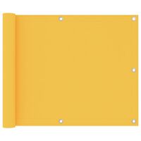 vidaXL Toldo para balcón tela oxford amarillo 75x300 cm