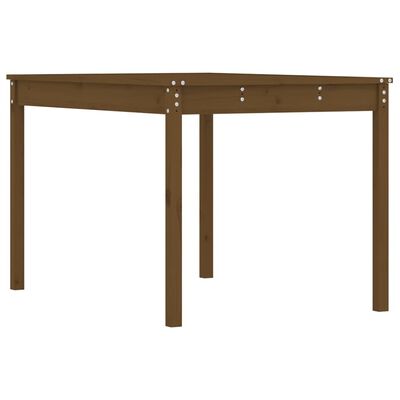 vidaXL Mesa de jardín madera maciza pino marrón miel 121x82,5x76 cm