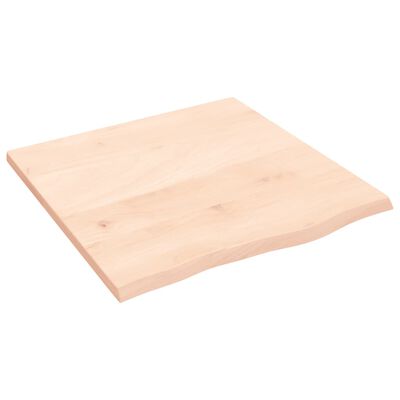 vidaXL Encimera de baño madera maciza sin tratar 60x40x2 cm