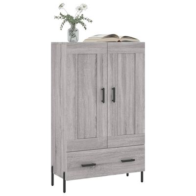 vidaXL Aparador alto madera de ingeniería gris Sonoma 69,5x31x115 cm