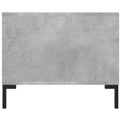 vidaXL Mesa de centro madera contrachapada gris hormigón 102x50x40 cm