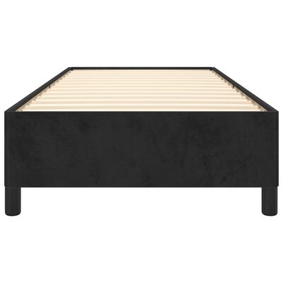 vidaXL Estructura de cama sin colchón terciopelo negro 100x200 cm