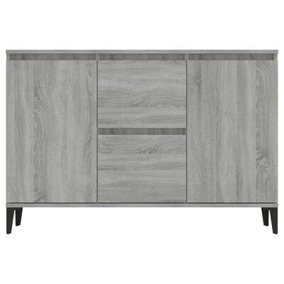 vidaXL Aparador de madera contrachapada gris Sonoma 104x35x70 cm