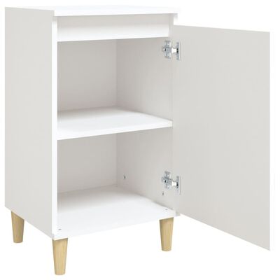 vidaXL Mesitas de noche 2 uds madera contrachapada blanco 40x35x70 cm