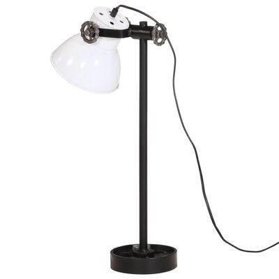 vidaXL Lámpara de escritorio blanca 25 W E27 15x15x55 cm